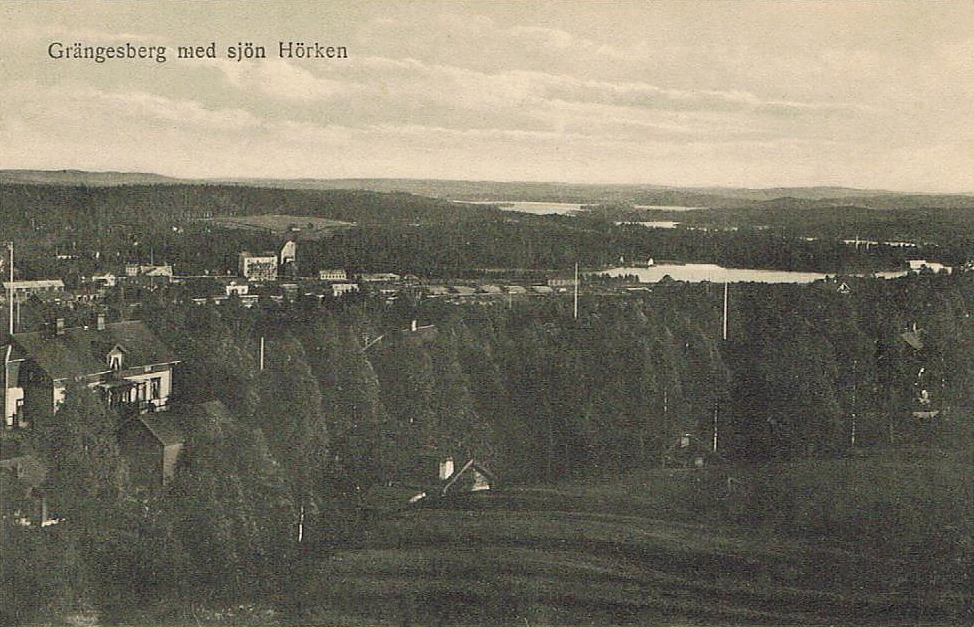 Ludvika, Grängesberg med sjön Hörken