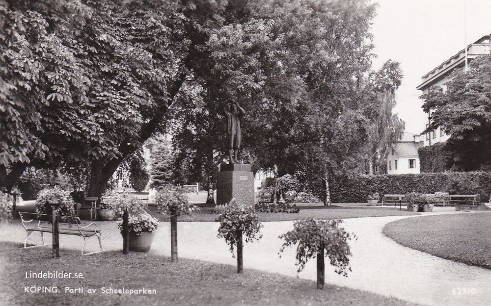 Köping, Parti av Scheeleparken 1948