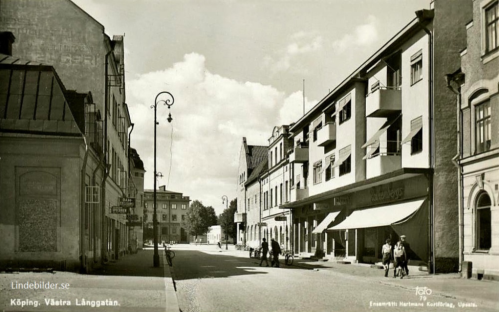 Köping, Västra Långgatan 1945