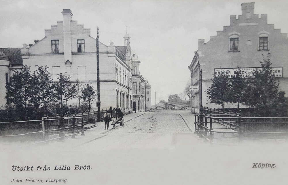 Utsikt från Lilla Bron, Köping  1902