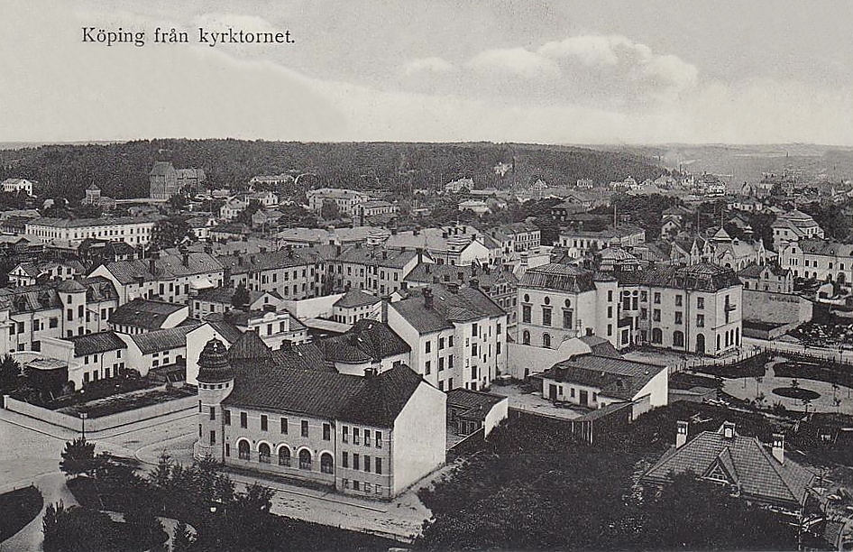 Köping Från Kyrktornet 1912
