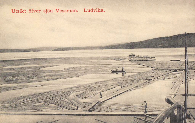 Ludvika, Utsikt öfver sjön Vessman