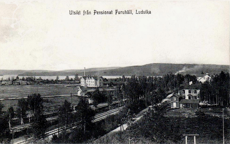 Ludvika, Utsikt från Pensionat Furuhäll 1907