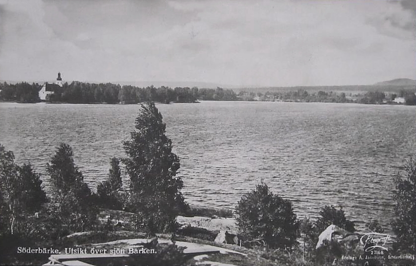 Smedjebacken, Söderbärke, Utsikt över Sjön Barken