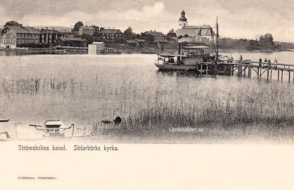 Smedjebacken. Strömsholms Kanal. Söderbärke Kyrka