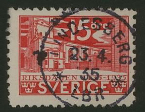 Lindesberg Frimärke 23/4 1935