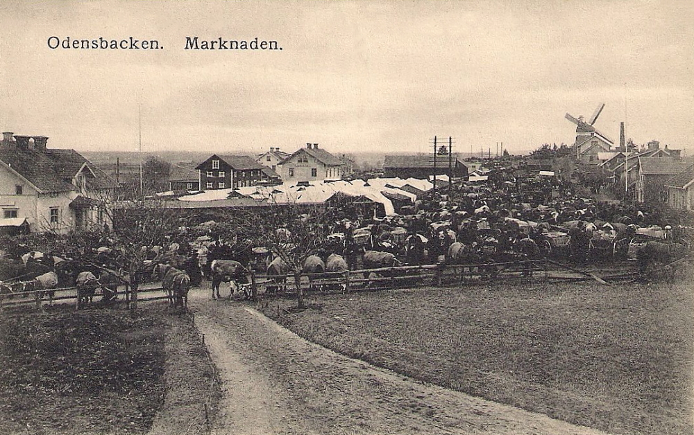 Örebro, Odensbacken, Marknaden 1912