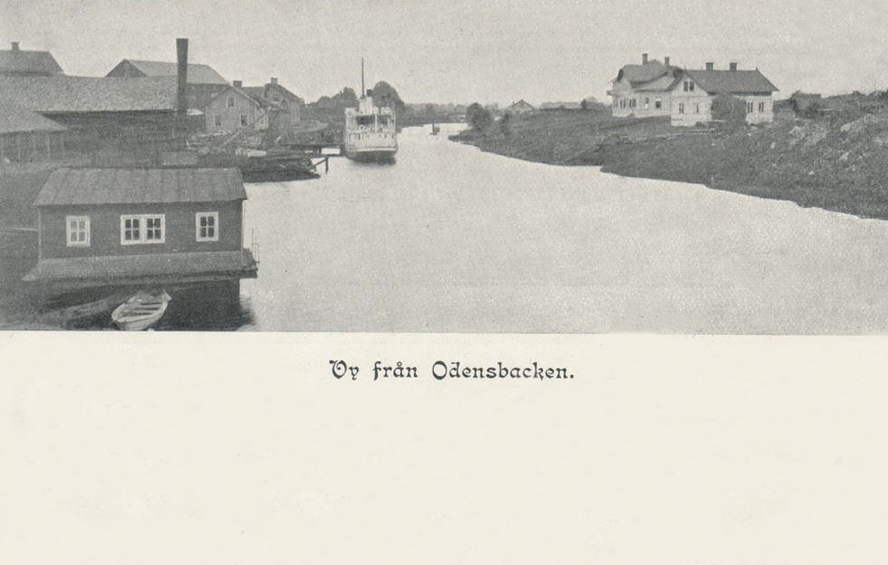 Örebro, Vy från Odensbacken 1902