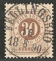 Fellingsbro  Frimärke 18/8 1890