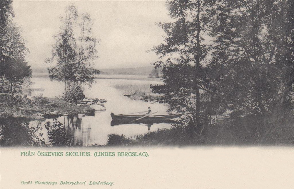 Från Öskeviks Skolhus, Lindes  Bergslag 1902