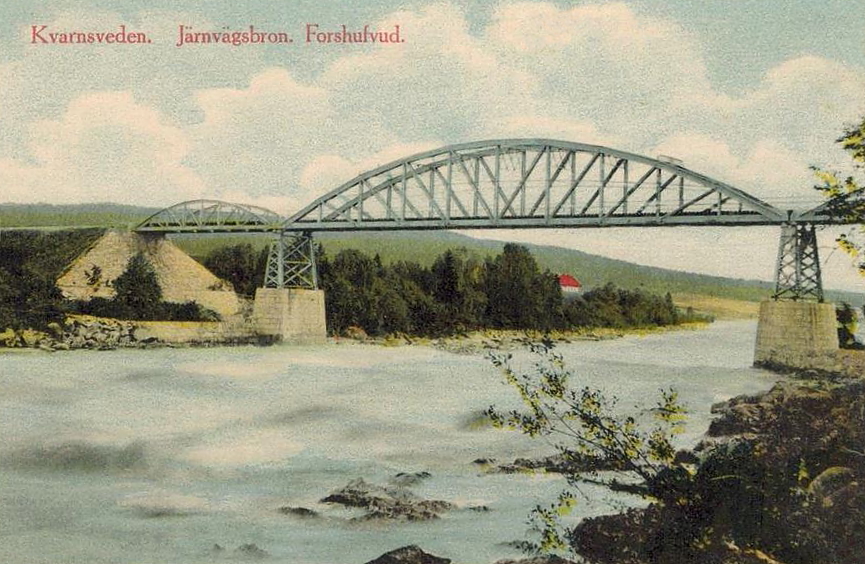 Borlänge, Kvarnsveden Järnvägsbron, Forshufvud
