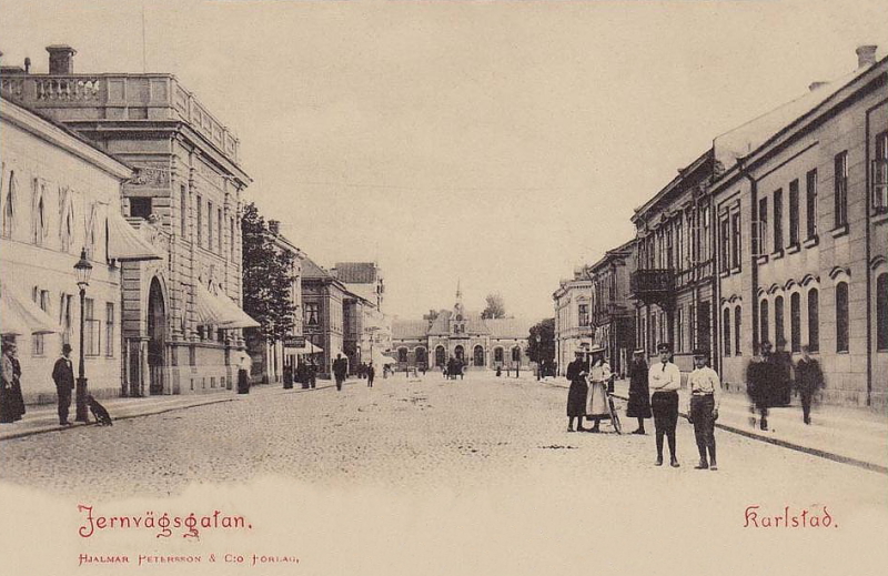 Karlstad, Jernvägsgatan 1902