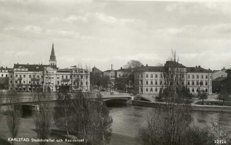 Karlstad, Stadshotellet och Residenset 1949