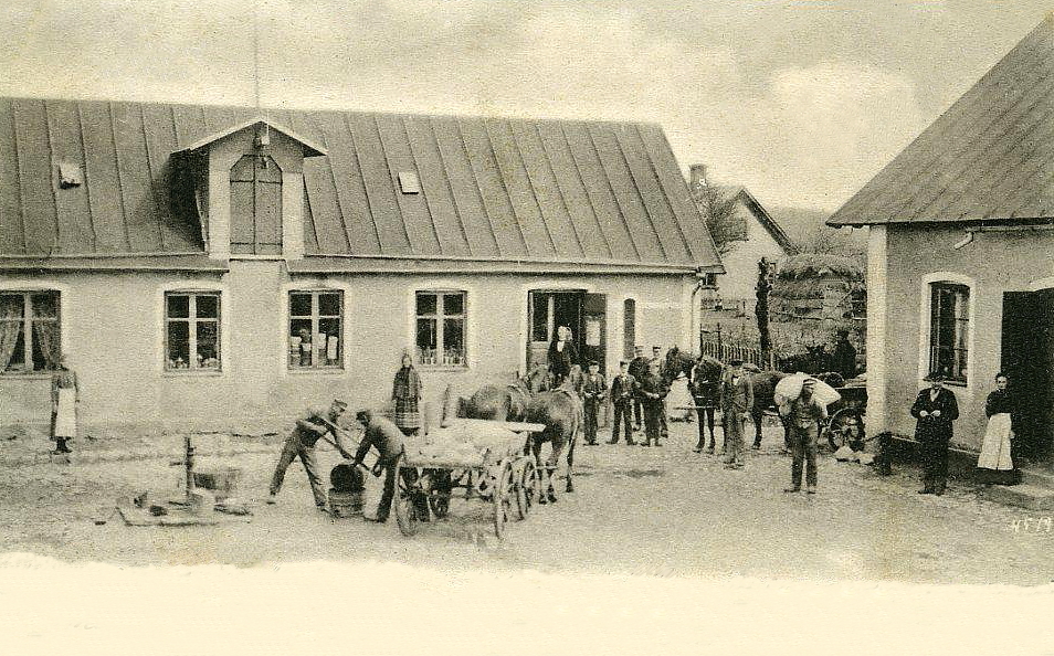 Karlstad, Elvsbacka Gårdsinteriör 1902