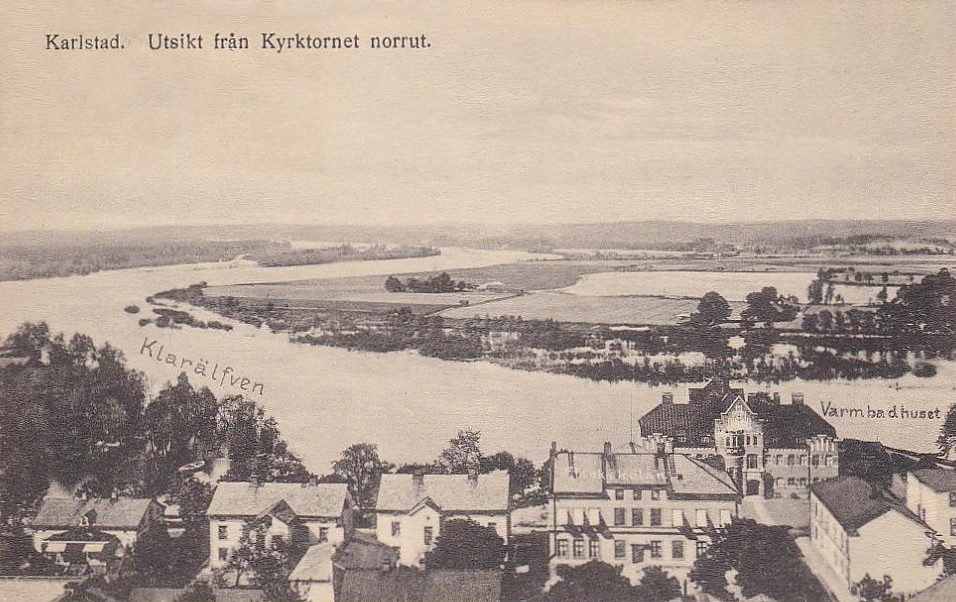 Karlstad, Utsikt från Kyrktornet, norrut