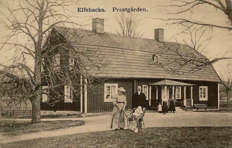 Karlstad, Elfsbacka Prestgården 1908