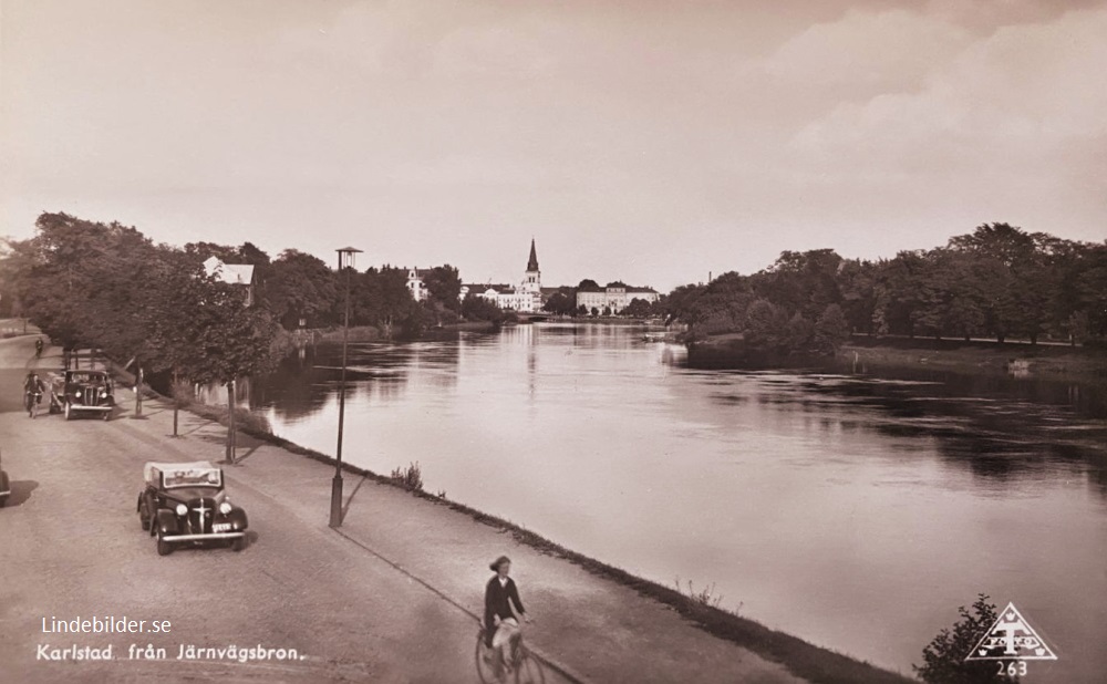 Karlstad från Järnvägsbron