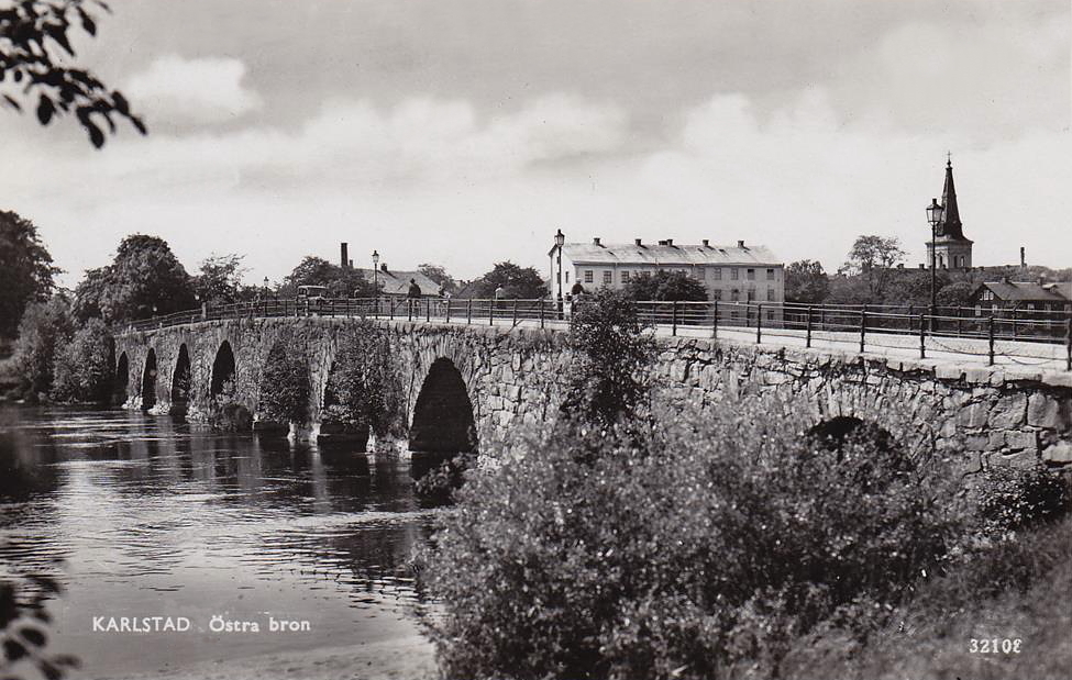 Karlstad, Östra Bron 1946