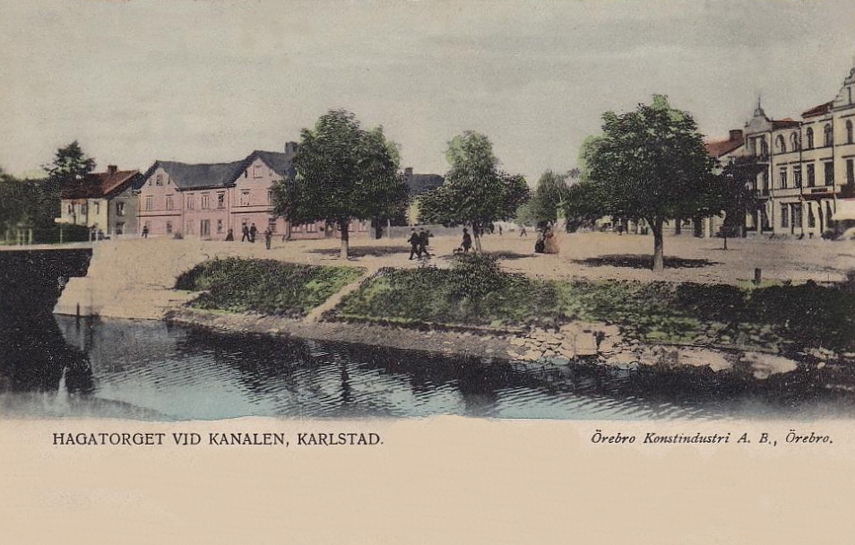 Karlstad, Hagatorget vid Kanalen 1904