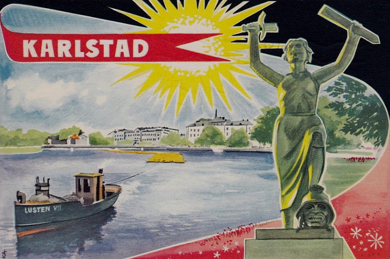 Karlstad  Lusten  Vykort 1968