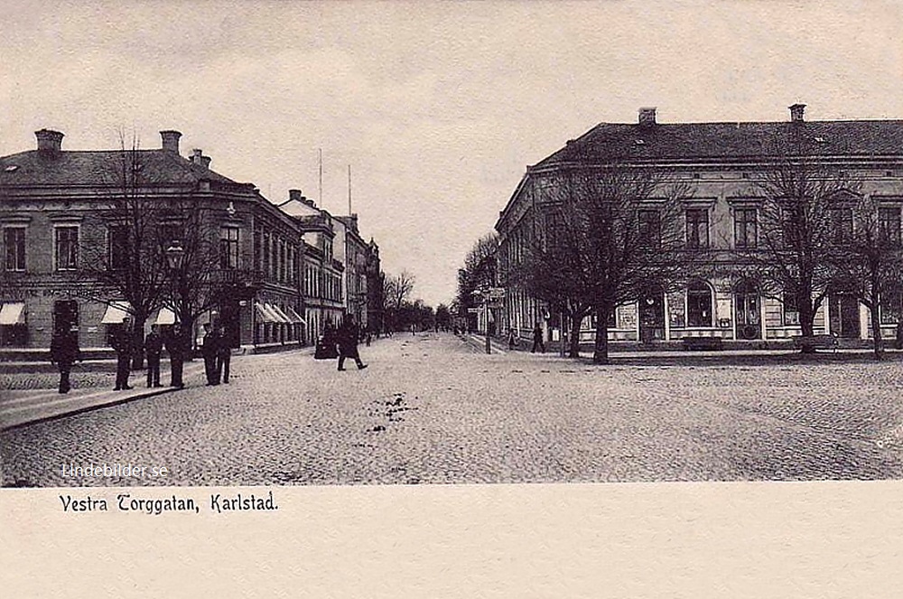Vestra Torggatan. Karlstad 1906