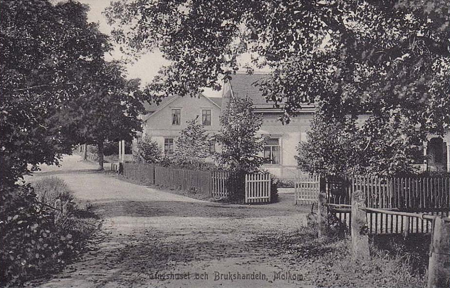 Karlstad, Molkom, Tingshuset och Brukshandeln 1906