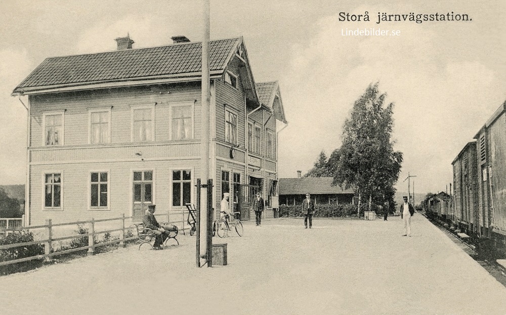 Storå Järnvägsstation 1918