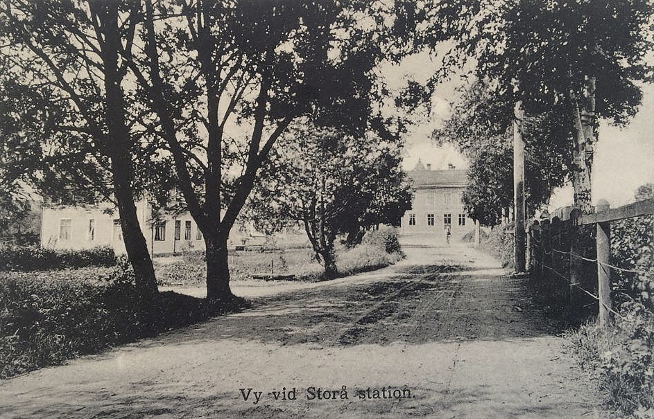 Vy vid Storå Station 1911