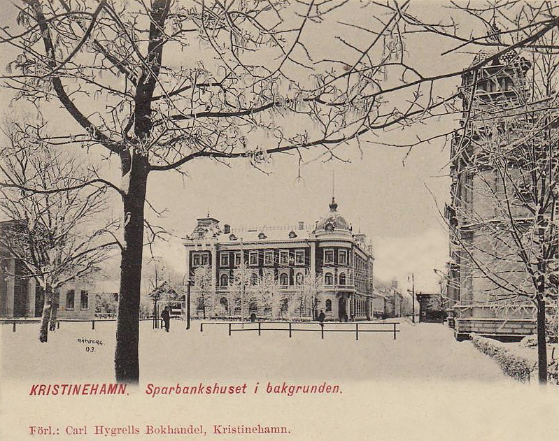 Kristinehamn, Sparbankshuset i Bakgrunden 1904