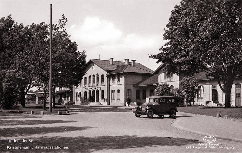 Kristinehamn. Järnvägsstationen