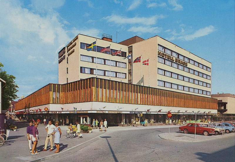 Borlänge, Hotell Brage, Stationsgatan  1969