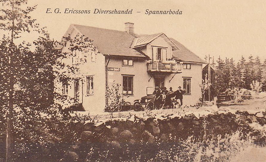 Spannarboda. E.G Ericssons Diversehandel