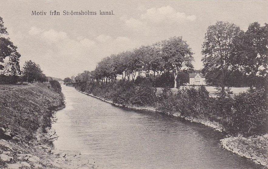 Hallstahammar, Motiv från Strömsholms Kanal 1917