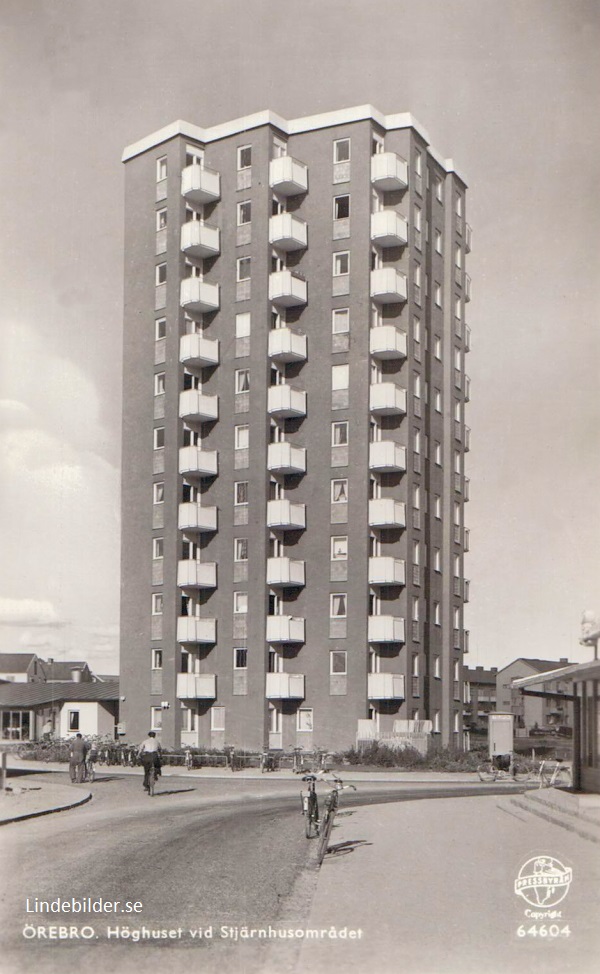 Örebro, Höghuset vid Stjärnhusområdet 1955