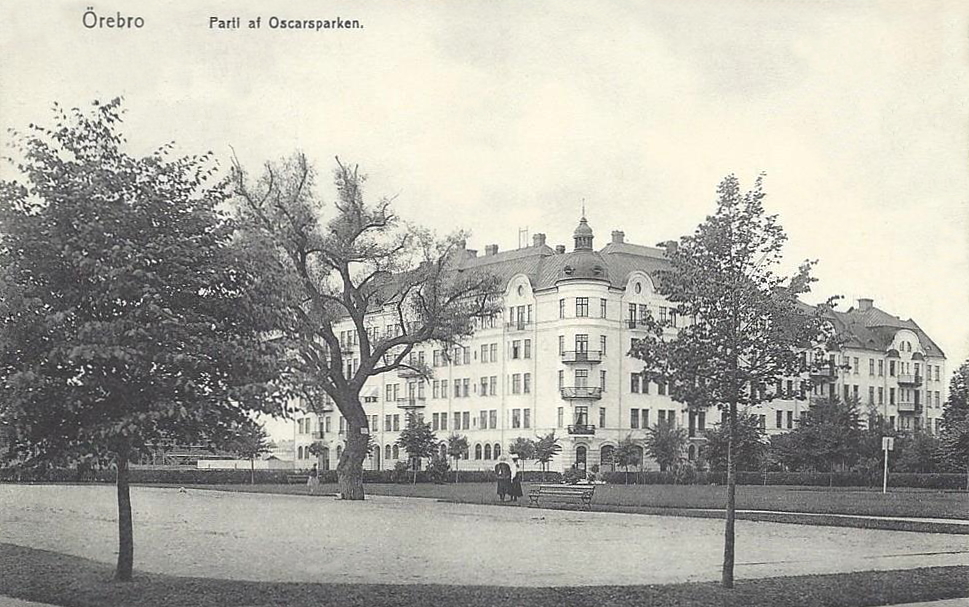 Örebro, Parti af Oscarsparken 1916