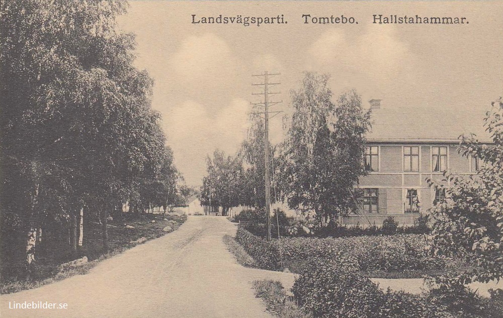 Landsvägsparti. Tomtebo. Hallstahammar 1914