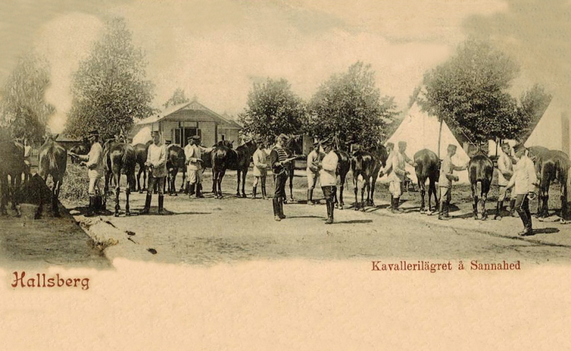 Hallsberg, Kavallerilägret å Sannahed  1903
