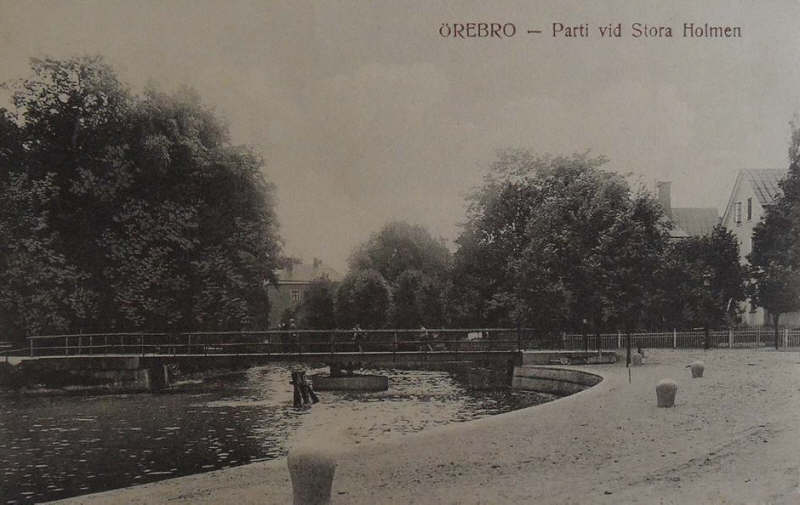 Örebro, Parti vid Stora Holmen 1913