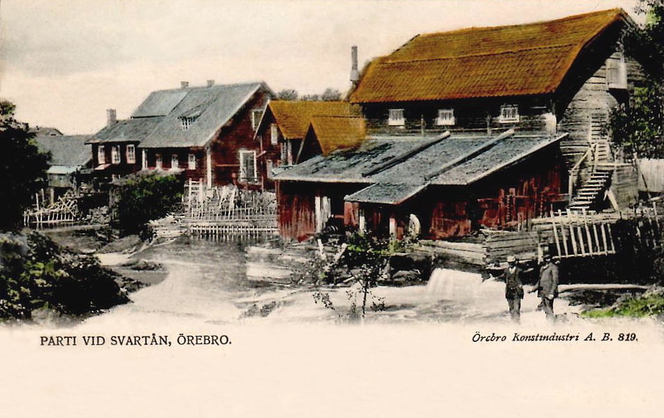 Parti vid Svartån, Örebro 1905