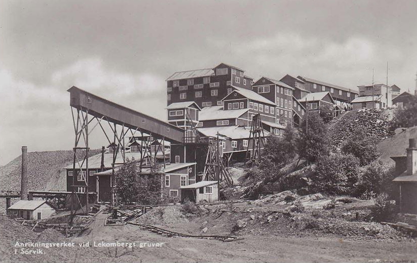 Ludvika, Anriktningsverket vid Lekombergs Gruvor i Sörvik
