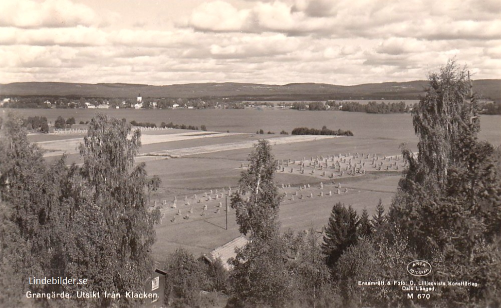 Grangärde, Utsikt från Klacken