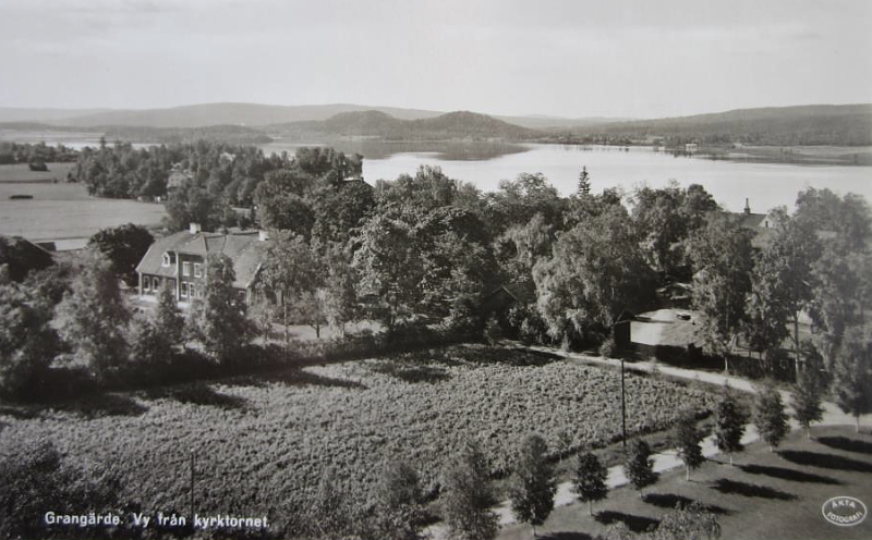 Ludvika, Grangärde, Vy från Kyrktornet 1958