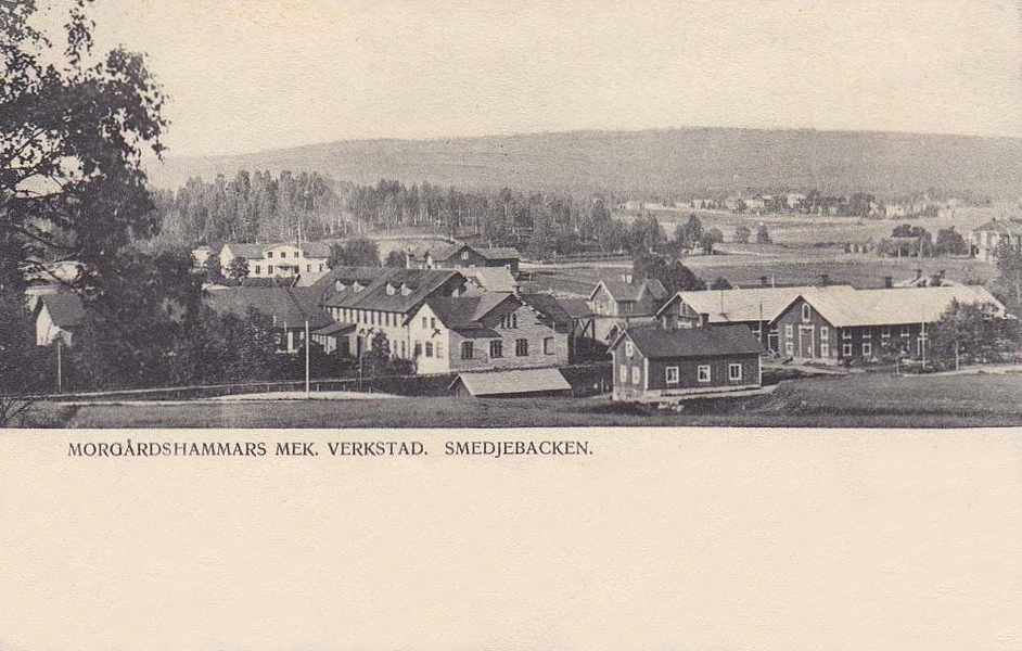Morgårdshammars Mekaniska Verkstad, Smedjebacken 1905