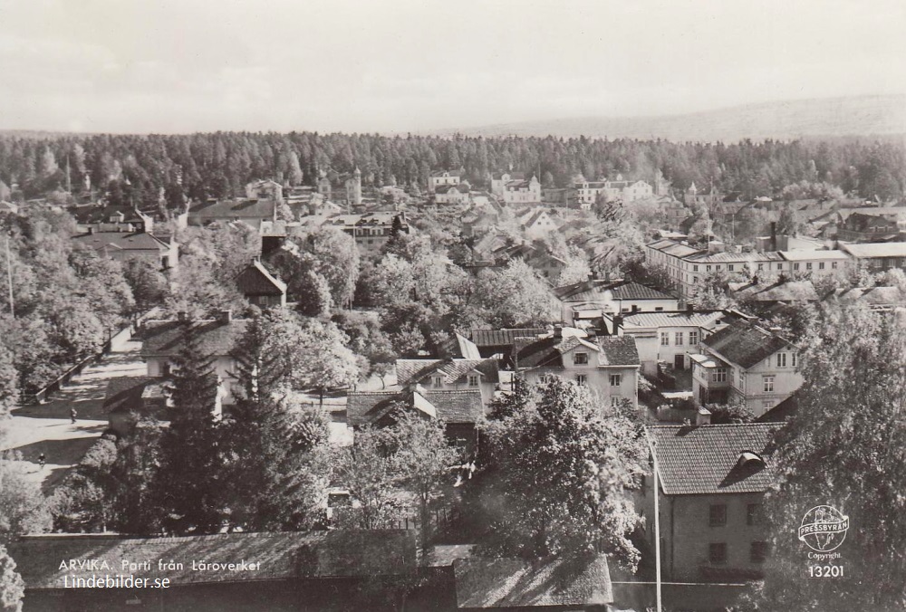 Arvika, Parti från Läroverket  1949