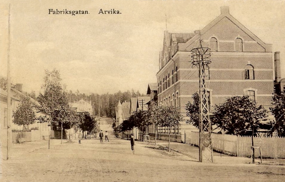 Fabriksgatan Arvika 1904