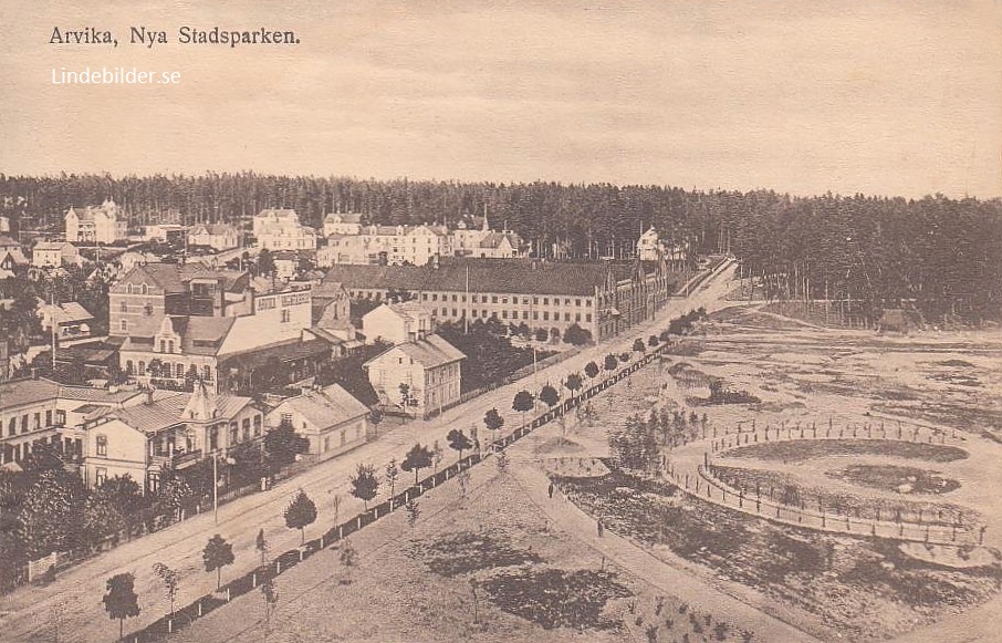 Arvika, Nya Stadsparken 1915