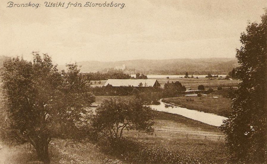 Arvika, Brunskog, Utsikt från Slorudsborg 1926