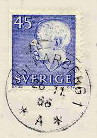Kopparberg Frimärke 26/11 1986