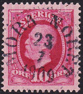 Nora frimärke 23/7 1909
