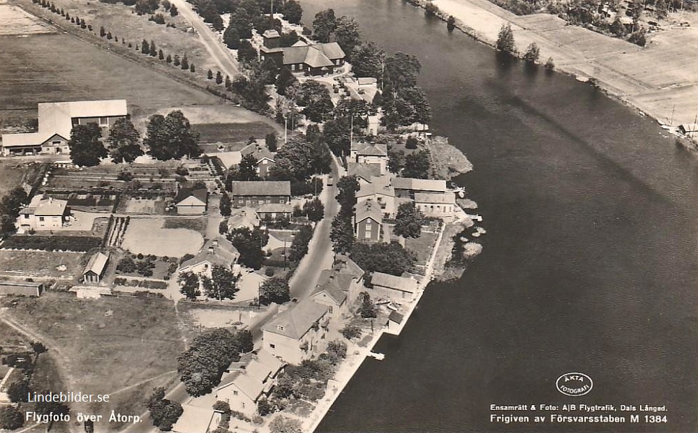 Flygfoto över Åtorp 1960